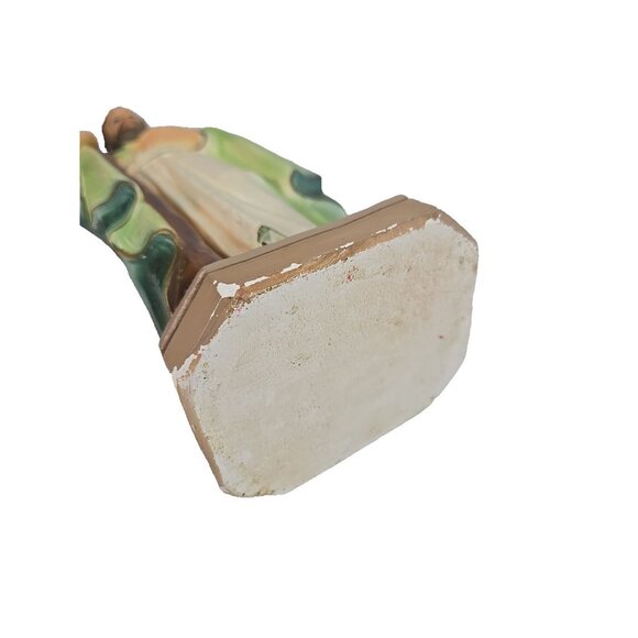 Vintage St Jude Statue 12in Chalkware Figurine Patron Saint Impossible Causes - Picture 9 of 12